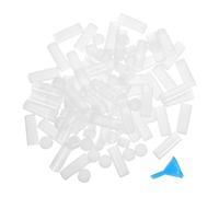 50 Pièces Flacons D’échantillons en Plastique 5G | Observation Transparente, Fermeture Sûre, Format Portable, Organisation D’atelier, Usage pour Essais