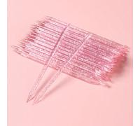 50 pièces FULL BEAUTY Double-Ended Rose Bâton de nettoyage en acrylique Bâton d'exfoliation de peau morte Outil de manucure, Fournitures pour ongles, Outils pour ongles, Outils pour nail art, Rentrée 