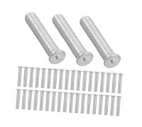 50 Pièces Goujons de Soudage pour Réparation Carrosserie | Pare-chocs et Tableaux de Bord, Argenté, Application, Résultat Solide, Opération Facile