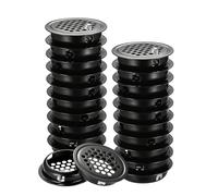 50 Pièces Grille de Ventilation en Acier Inoxydable, 35mm Trous de Maille de Ventilation Ronds, Couvercle de Grilles d'aération Rondes en Acier Inox pour Cuisine Salle de Bain Armoires Meubles