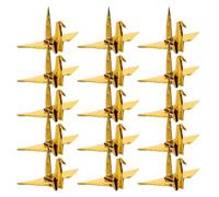 50 Pièces Guirlande de Grues en Papier Origami Doré 10cm | Papier Nacré Brillant, Finition Luxueuse, Montage Léger et Facile, pour Mur, Fond Photo, Mariage