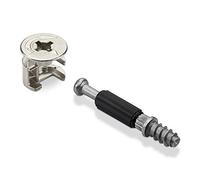 50 pièces HETTICH Connecteur de Meubles Pièce de Raccordement de Meubles Roue Excentrique RASTEX 15 (Ø 15 mm) et cheville Twister DU 232 T (M6 x 11 mm) Ferrure d'assemblage à excentrique de SOTECH