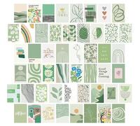 50 Pièces Image Esthétique de Plantes pour Collage Mural Kit de collage mural Esthétique de Chambre vert sauge Kit de Collage Mural Kit de Collage mural Botanique vintage Deco Chambre Aesthetic