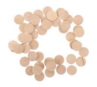 50 Pièces Jeton en Bois Rond, Disque Créatif Brut, Lisse, Solide, pour | Découpe Ronde Non Traitée, Surface Poncée sans Écharde, pour Peinture, Gravure, Ornements Décoratifs