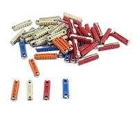 50 pièces/Kit 5A 8A 16A 25A Kit de fusibles automatiques de voiture classique en céramique for fusible de voiture Continental for torpille balle automobile fusible européen Câblage de protection