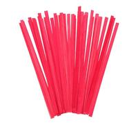 50 Pièces Kit de Tressage en Bambou pour Bricolage, Rouge