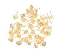 50 Pièces Kit Suspendre de Tableau en Fer, Crochets et Clous 20 | Design Crochet et Clou Intégré, Facile à Utiliser, pour Horloges et Ustensiles, Couleur Or