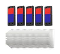50 Pièces Lame Cutter,Lame de Cutter,Lames Cutter,61 * 19 * 0.6 mm, Lames de Cutter pour Tapis, Carton, Cuir, Plastique, Bricolage et Coupe Précise, matériau durable