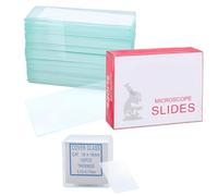50 Pièces Lame Microscope et 100 Pièces Verres de Couverture de Microscope 18 x 18 mm,Avec Bords Rectifiés et Bande Sablée,Lames de Microscope pour Microscope et L'étude de La Biologie de la Dcience