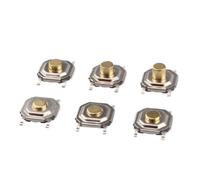 50 pièces/lot 5,2 x 5,2 x 1,5/1,6/1,7/1,8/1,9/2,0/2,5/3/3,5 mm 4 x 4 x 1,5 SMD bouton poussoir tactile micro-interrupteur touches bouton 4 broches (H3.5 50PCS)