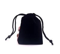 50 pièces/lot 7x9cm gris sac velours petit sac bijoux faveur breloques bijoux emballage sacs velours cordon pochette sac - (couleur : noir/taille : 9 x 12 cm)