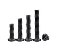 50 pièces M2 M2.5 longueur 2-25mm Mini Micro petite croix Phillips Pan tête ronde vis boulon acier noir(18mm,M2.5-50pcs)