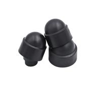 50 pièces M4 M5 M6 M8 M10 M12 boulon écrou dôme capuchons de Protection couvre hexagone exposé en plastique(M4 size7mm)