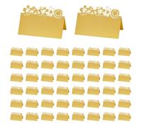50 Pièces Marque Place Decoration Mariage Cartons de Placement Pliable Papier Cartons de Table Porte Nom Table Carte Porte Noms Pour Mariages Fêtes Communion Anniversaire Festival Baptême