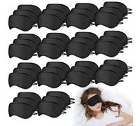 50 Pièces Masque de Nuit, Masque pour les Yeux Doux pour Bloquer le Soleil et la Lumière lorsque vous Dormez, Pack Individuel Masques de Sommeil pour Voyage, Avion, Hôtel, Fête