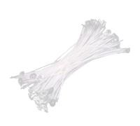 50 Pièces Mèche de Bougie DIY 17cm Prête à l'emploi en Coton Ciré | Fabrication Artisanale, Coupe Ajustable, Brûle Jusqu'au Bout, Blanc, Lots pour Petits Projets