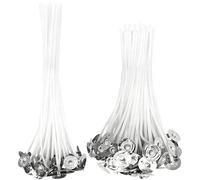 50 Pièces Mèches de Bougie Naturelles,Mèches de Bougie,Mèche de Bougie Coton, Mèches de Coton Naturel pour la Fabrication de Bougies DIY (10/15cm)