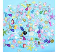 50 pièces mignon slime charmes ensemble mixte résine Flatback faisant des fournitures pour bricolage artisanat fabrication et ornement Scrapbooking perles assorties bonbons fruits gâteau ornement