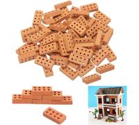 50 Pièces Mini Brique Construction,Construction Enfant Bloc Construction Maison Miniature Jeu Construction Jelly Blocks,Pour Bricolage Construction Maison Poupée Diorama Jardin Féerique
