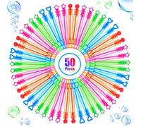 50 Pieces Mini Coloured Soap Bubbles,Gift Games for Wedding and Birthday Party (Empty does not contain liquid/Random Colour)