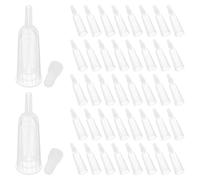 50 Pièces Mini Embouts de Distribution en Plastique, Précision | Protection des Doigts, Débit Propre sans Obstruction, pour Sérums et Petits Flacons, Surface Lisse