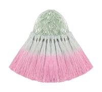 50 pièces mini glands en soie pour loisirs créatifs DIY marque-pages fabrication de bijoux mignons perlés, boucles d'oreilles pour fille, porte-clés, remise de diplôme, petite clé, long ruban tissu