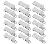 50 Pièces Mini Pince à Ressort Métallique Noire | Finition Électroplaquée, Design à Queue Longue et Mâchoire Inversée, Usage Quotidien pour Vitrines et Ateliers