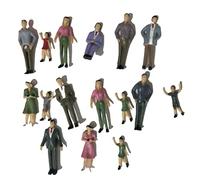50 Pièces ModèLe Figurines Personnages Couleur ModèLe Train Figurines Personnes Assises Debout Miniatures, Train, Chemin Fer, Table Sable 1:32