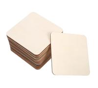 50 Pièces Morceaux de Bois Brut, Décorations Rustiques | Bois Beige, Surface Lisse et Grain Authentique, pour Peinture, Ornements, Classe