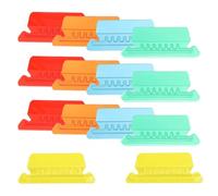 50 Pièces Onglets de Dossier Suspendu Coloré en Plastique | Surface Lisse et Visibilité Nette des Noms, Identification Rapide, Adaptés aux Intercalaires, Matériaux Scolaires et Hôtels