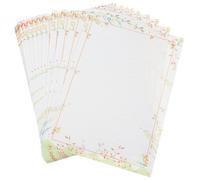 50 Pièces Papier à Lettres Vintage Élégant en Écriture Fluide | Style Classique et Simple, Usage pour Poèmes et Messages, Support Vierge pour Notes Créatives