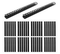 50 Pièces Peignes de Reliure Noirs 21 Anneaux Pp, 280 Feuilles | Spirale Ronde, Surface Lisse sans Bavure, pour Rapports, Handouts et Dossiers Comptables