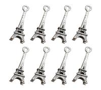 50 Pièces Pendentif Charme Tour Eiffel en Alliage pour Bijoux DIY