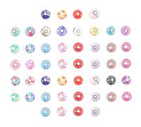 50 Pièces Perles Rondes en Pâte Polymère 10mm, Colorées