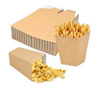 50 Pièces Petites Boîtes à Pop-Corn, 3 Tailles Conteneur de Bonbons en Carton, Sacs Maïs Soufflé en Papier pour Cinéma Carnaval Mariage Fête Banquet Anniversaire (S)
