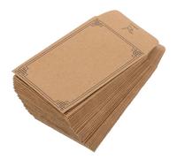 50 Pièces Petites Enveloppes en Papier Kraft Auto-adhésives