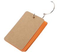50 Pièces Petites Fiches Bristol Vierges Orange Cartes Papier | Dessin Créatif et Prise de Notes, Aide Mémoire Portable, Classement Facile, Style Artistique