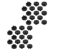 50 Pièces Pieds Antidérapants, Montage 5mm en Plastique Noir | Fixation à Clipser, Structure Amortissante, Protection de Surface, Stabilité sur Tapis et Verre