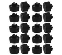 50 Pièces Pieds de Boîtier PC Antidérapants 8mm, Support | Montage à Insertion, Structure Amortissante, pour Châssis Électronique et Nas, Noir, Usage Bureau