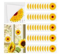 50 Pièces Piège à Mouche pour Fenêtre, 10x10cm Autocollants pour Mouches d'intérieur Piège à Colle Non Toxique et Inodore Attrape Mouches Anti Mouche pour Les Mouches et Les Mouches des Fruits