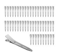 50 Pièces Pince Cheveux Coiffeur, RISVOWO Pince Cheveux Maquillage Sans Plis, Hair Clip pour Coiffure Bangs Waves Outil D'application de Maquillage