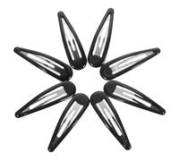 50 Pièces Pinces à Cheveux Noires en Métal, Clips à Pression | Simplicité Classique, Maintien Antidérapant et Forme Stable, Usage Vacances Plages, Style Polyvalent