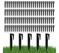 50 Pièces Piquet Fil Robot Tondeuse, Piquet Cable Peripherique Robot Tondeuse 8.4cm, Piquets de Fixation pour Câbles Périphériques Plastique Robuste pour Worx Husqvarna Gardena