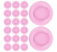 50 Pièces Plaque Porte-Parfum en Fer Rose, Support Compact