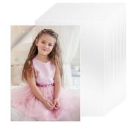 50 Pièces Plastification Sans Machine, 18x13cm Films Plastifiés Imperméables, Films de Plastification Autocollants, Feuilles Laminage à Froid de Bureau, pour Spécimens Végétaux, Photos, Documents