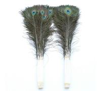 50 pièces plumes de paon naturelles pour artisanat bricolage Vase de mariage décor créatif fabrication de bijoux accessoires de décoration-60-70 cm-50 pièces