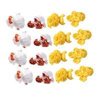 50 Pièces Pop-Corn Artificiel simulé décoration d'intérieur Tendance Ornement décoration Imitation Pop-Corn Figurine Artificielle de Pop-Corn des Boucles d'oreilles décorations