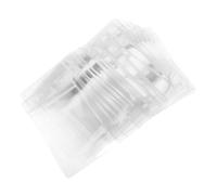 50 Pièces Porte-badge Pvc Vertical Transparent avec Clip Lanière