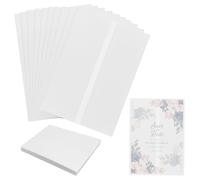 50 Pièces Pré-Pliés Enveloppe Invitation Mariage, Enveloppes en Papier Transparent Pré-pliées, Papier Vélin Enveloppes Translucide, Vellum Paper pour Invitations, pour Invitations de Mariage, Baptême