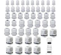 50 Pièces Presse Étoupe, Connecteurs de Câble IP68 Étanches, Glandes de Câbles en Nylon, Réglables Presse Etoupe avec Contre Écrou, M12, M16, M20, M25, M32